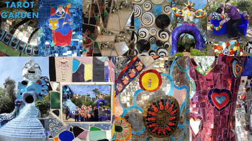Tarot Garden of Niki de Saint Phalle (collage by Arnell