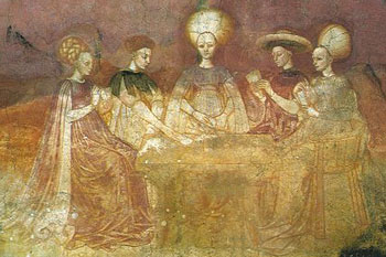 Tarocchi Fresco in Borromeo Palace