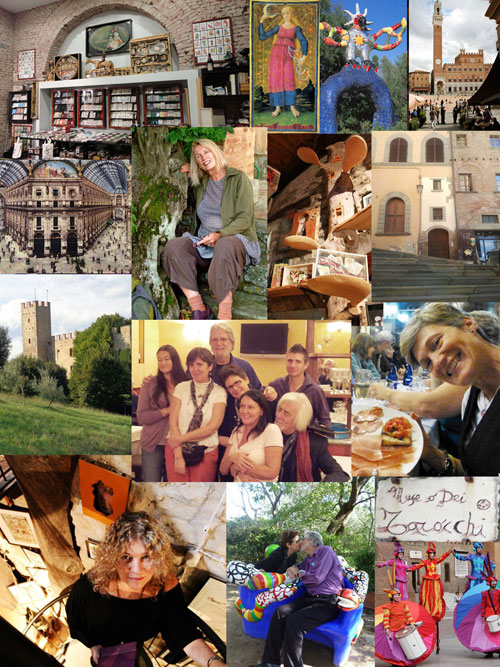 Collage of One of Our Tarot Tours of Italy