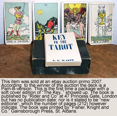 Early Soft Cover - The Key To The Tarot