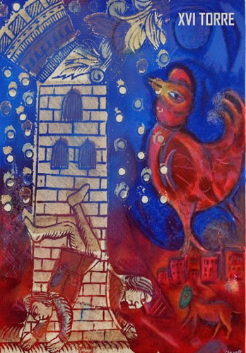 Museo dei Tarocchi - Chagall Tarot Tribute Title Card 